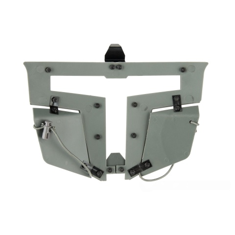 Armory T-shaped Windowed Attachment Face Mask For Bump Helmets - GRAY