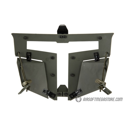 Armory T-shaped Windowed Attachment Face Mask For Bump Helmets - OD