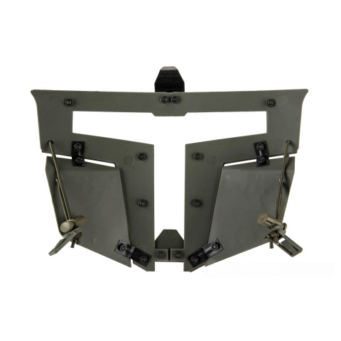 Armory T-shaped Windowed Attachment Face Mask For Bump Helmets - OD
