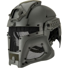 AMA Interstellar Battle Trooper Full Face Airsoft Helmet - FOLIAGE GREEN