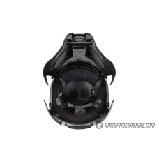AMA Interstellar Battle Trooper Full Face Airsoft Helmet - BLACK