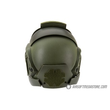 AMA Interstellar Battle Trooper Full Face Airsoft Helmet - OD GREEN