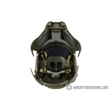 AMA Interstellar Battle Trooper Full Face Airsoft Helmet - OD GREEN