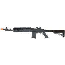 Lancer Tactical Airsoft M14 EBR AEG Full Metal w/ Crane Stock - BLACK