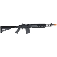 Lancer Tactical Airsoft M14 EBR AEG Full Metal w/ Crane Stock - BLACK