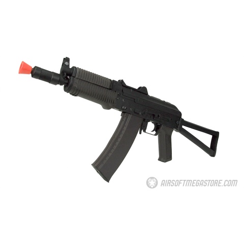 Lancer Tactical Full Metal AKS-74UN Airsoft AEG Rifle - BLACK