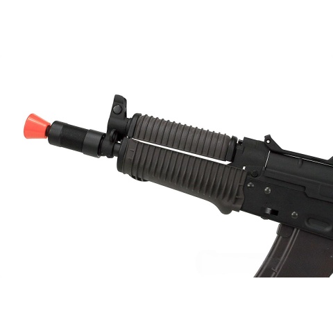 Lancer Tactical Full Metal AKS-74UN Airsoft AEG Rifle - BLACK