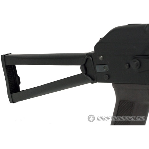 Lancer Tactical Full Metal AKS-74UN Airsoft AEG Rifle - BLACK