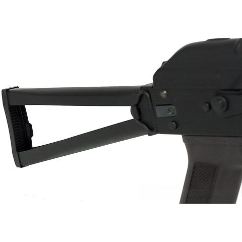Lancer Tactical Full Metal AKS-74UN Airsoft AEG Rifle - BLACK