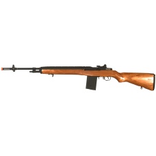Lancer Tactical M14 Real Wood Full Metal AEG - WOOD/BLACK