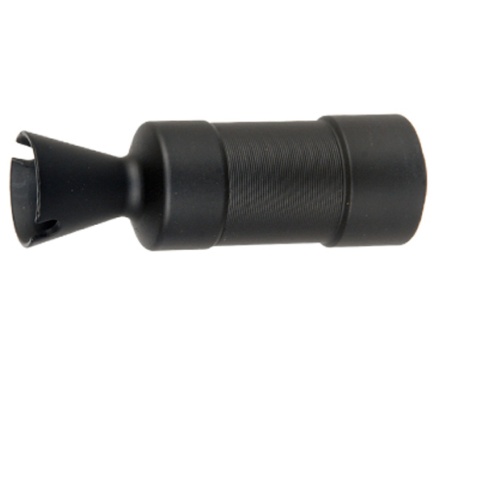 C53 AK74UN Style Airsoft Flash Hider [14mm CCW] - BLACK