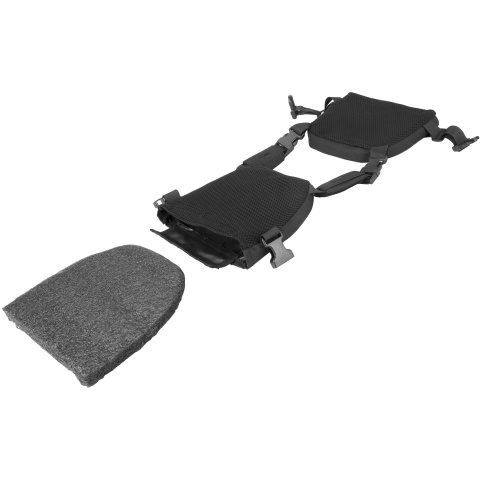 Lancer Tactical 1000D Nylon Youth MOLLE Vest w/ Battle Belt [S] - BLACK - BLACK