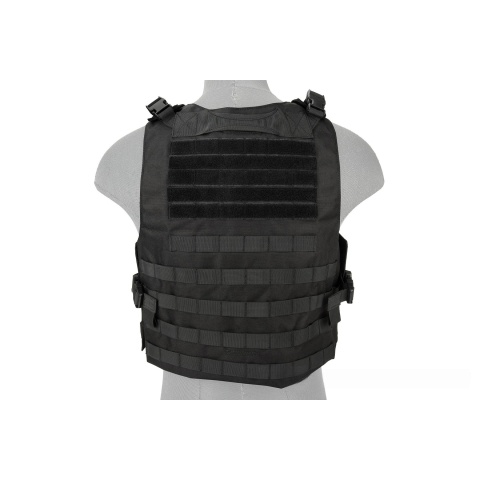 Lancer Tactical 1000D Nylon AAV Style Plate Carrier - BLACK