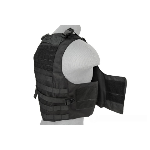 Lancer Tactical 1000D Nylon AAV Style Plate Carrier - BLACK