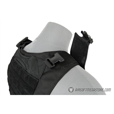 Lancer Tactical 1000D Nylon AAV Style Plate Carrier - BLACK