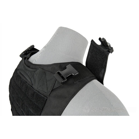 Lancer Tactical 1000D Nylon AAV Style Plate Carrier - BLACK
