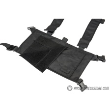 Lancer Tactical 1000D Nylon Quad M4 and Pistol Mag Chest Rig - BLACK