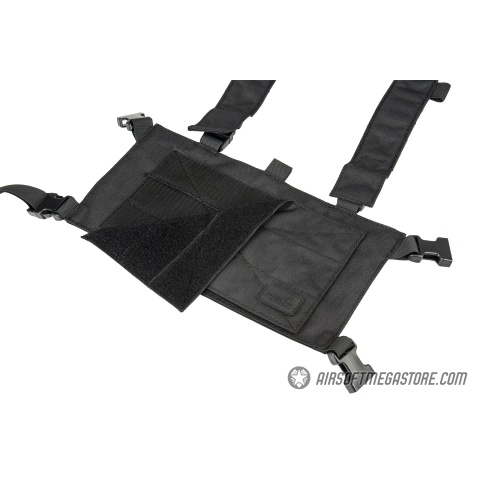 Lancer Tactical 1000D Nylon Quad M4 and Pistol Mag Chest Rig - BLACK