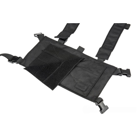 Lancer Tactical 1000D Nylon Quad M4 and Pistol Mag Chest Rig - BLACK