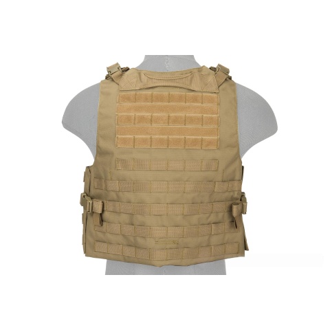 Lancer Tactical 1000D Nylon AAV Style Plate Carrier - TAN