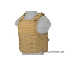 Lancer Tactical 1000D Nylon MOLLE Utility Vest - KHAKI
