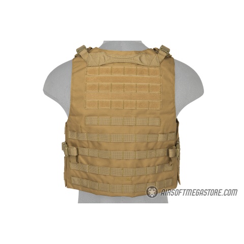 Lancer Tactical 1000D Nylon MOLLE Utility Vest - KHAKI