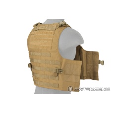 Lancer Tactical 1000D Nylon MOLLE Utility Vest - KHAKI