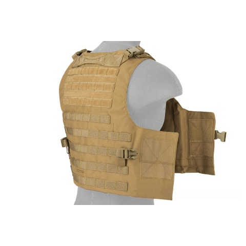 Lancer Tactical 1000D Nylon MOLLE Utility Vest - KHAKI