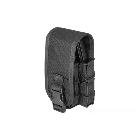 Lancer Tactical 1000D Nylon QD Buckle Pistol/Rifle Mag Pouch - BLACK
