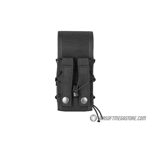 Lancer Tactical 1000D Nylon QD Buckle Pistol/Rifle Mag Pouch - BLACK