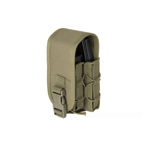 Lancer Tactical 1000D Nylon QD Buckle Pistol/Rifle Mag Pouch - OD GREEN