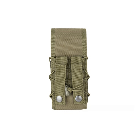 Lancer Tactical 1000D Nylon QD Buckle Pistol/Rifle Mag Pouch - OD GREEN