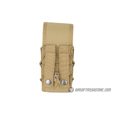 Lancer Tactical 1000D Nylon QD Buckle Pistol/Rifle Mag Pouch - TAN