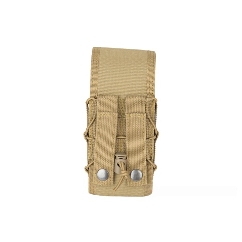 Lancer Tactical 1000D Nylon QD Buckle Pistol/Rifle Mag Pouch - TAN