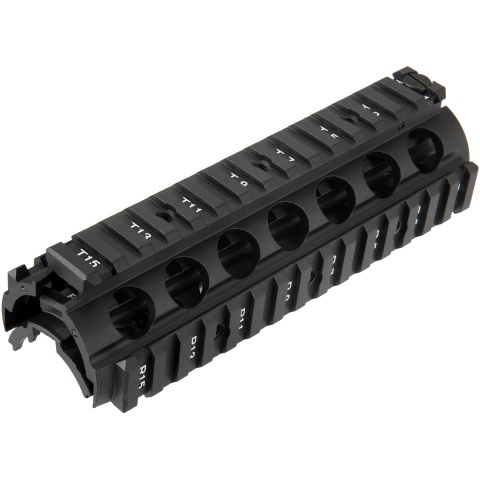G-Force Full Metal M4 RIS Drop-In Airsoft Handguard - BLACK