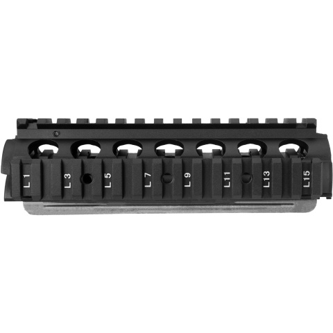 G-Force Full Metal M4 RIS Drop-In Airsoft Handguard - BLACK