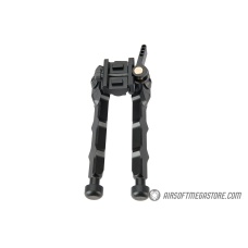 Ranger Armory Rigid Full Metal Bipod for Picatinny Rails - BLACK