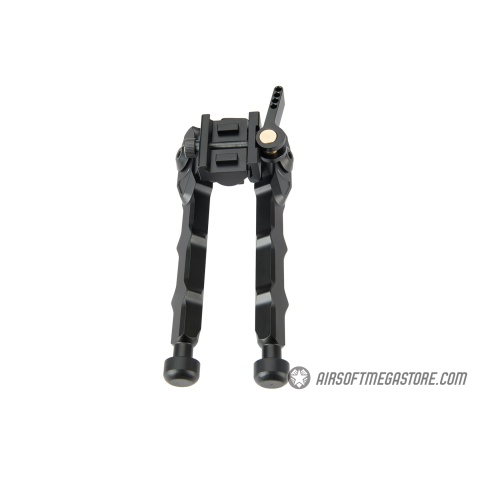 Ranger Armory Rigid Full Metal Bipod for Picatinny Rails - BLACK