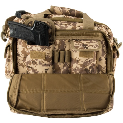 Lancer Tactical 1000D Polyester Small Range MOLLE Bag - DESERT DIGITAL