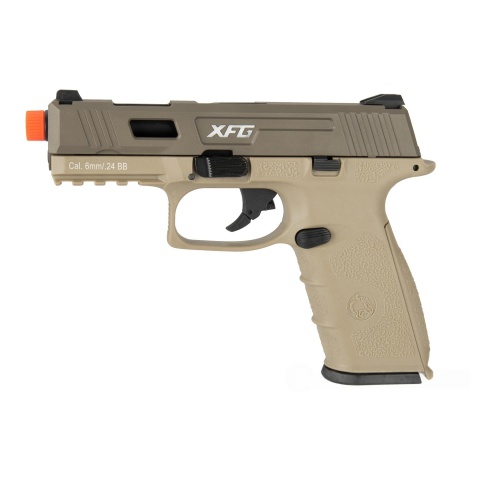 ICS XFG Gas Blowback Airsoft GBB Pistol - TAN
