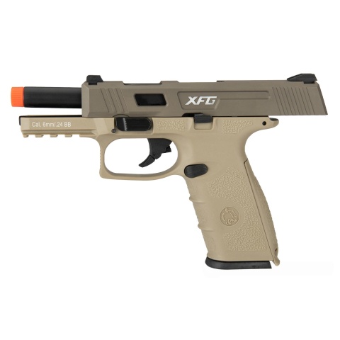 ICS XFG Gas Blowback Airsoft GBB Pistol - TAN