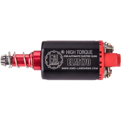 E&L Airsoft M170 High Torque Long Type Motor - BLACK/RED