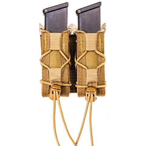 High Speed Gear Triple TACO pouches for GBB Airsoft Pistols - COYOTE BROWN