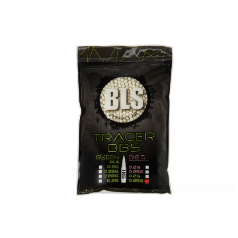 BLS Perfect BB 0.25g Tracer Precision Airsoft BBs [4000rd] - GREEN