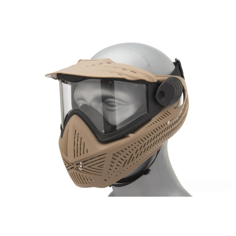 G-Force F2 Single Layer Full Face Mask - TAN