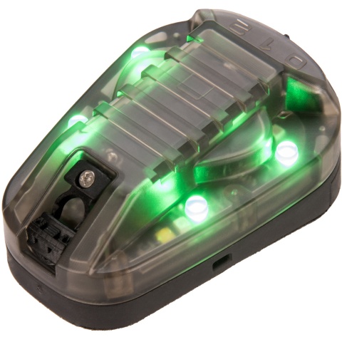 G-Force Identification Friend or Foe IFF Helmet Marker Light - BLACK / GREEN