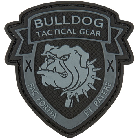 G-Force Bulldog Tactical Gear PVC Morale Patch - BLACK