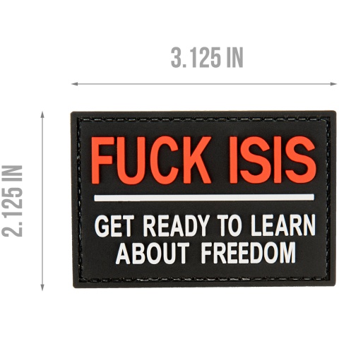 G-Force Get Ready to Learn About Freedom PVC Morale Patch