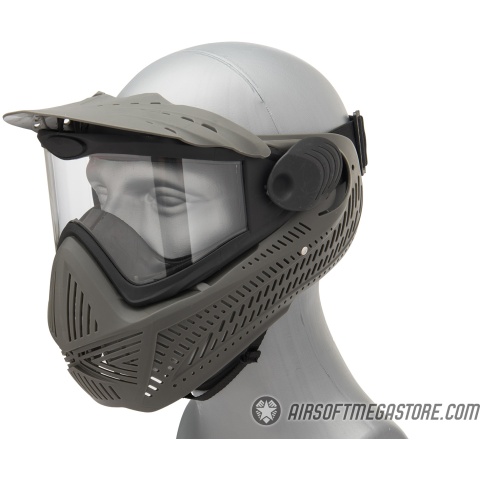 G-Force F2 Single Layer Full Face Mask - FOLIAGE GREEN