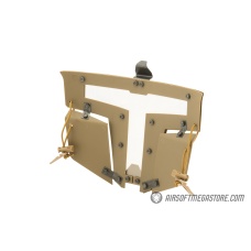 T-shaped Windowed Attachment Face Mask For Bump Helmets - TAN